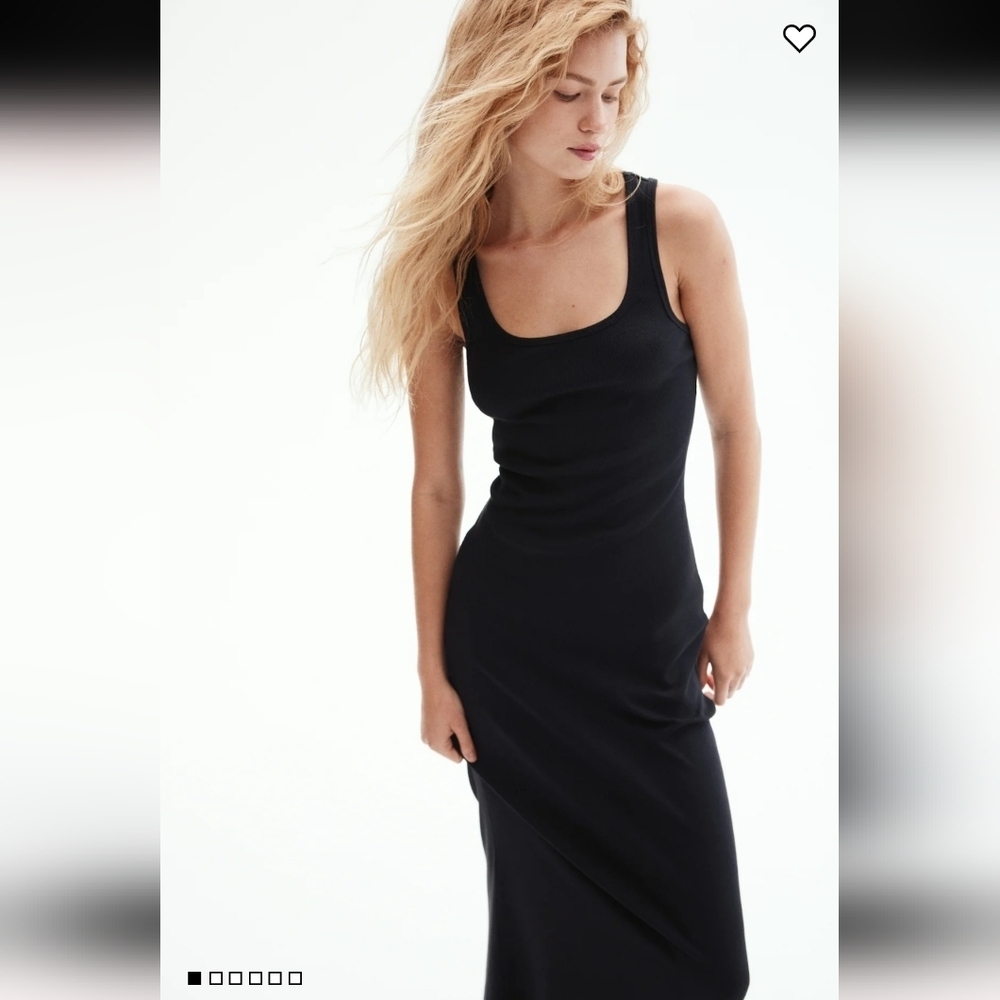 Women's H&M Elegant Black Sleeveless Maxi Dress - Size XS Like New